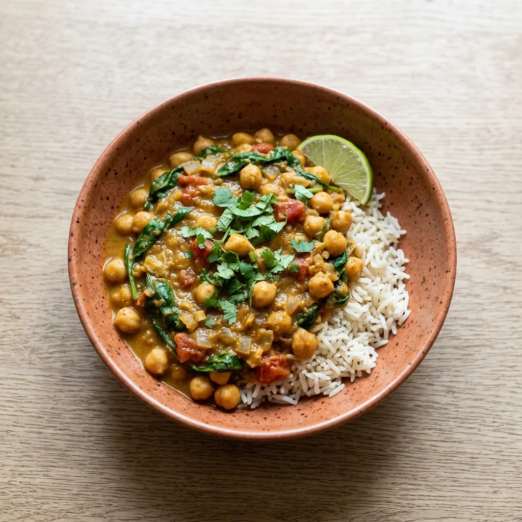 Vegan Creamy Miso-Ginger Chickpea Curry