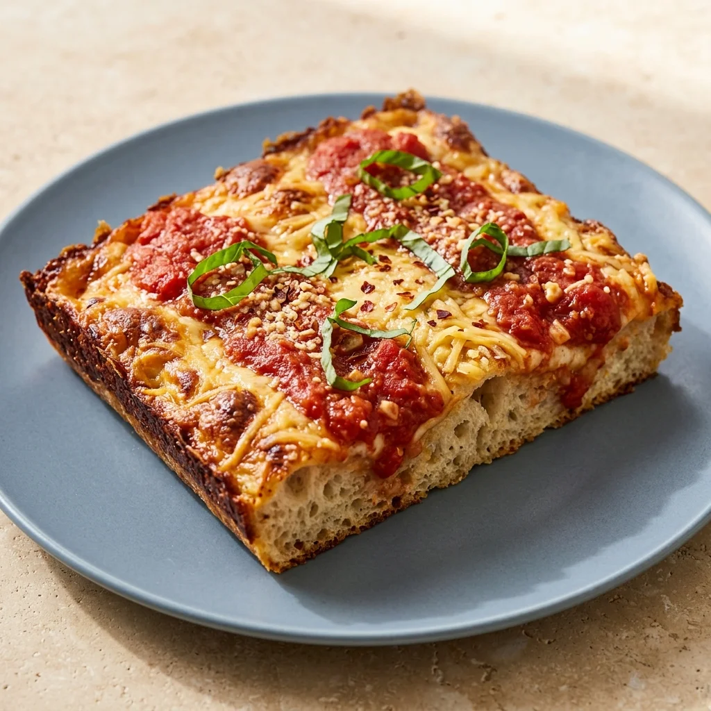 Vegan Detroit-Style Pizza