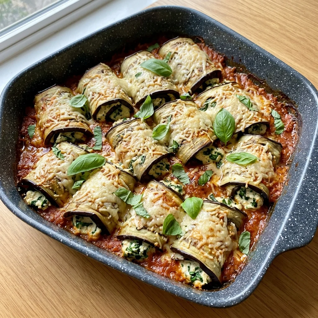 Vegan Eggplant Rollatini