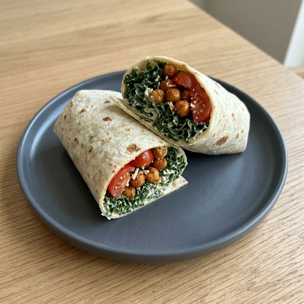 Vegan Kale Caesar Wrap