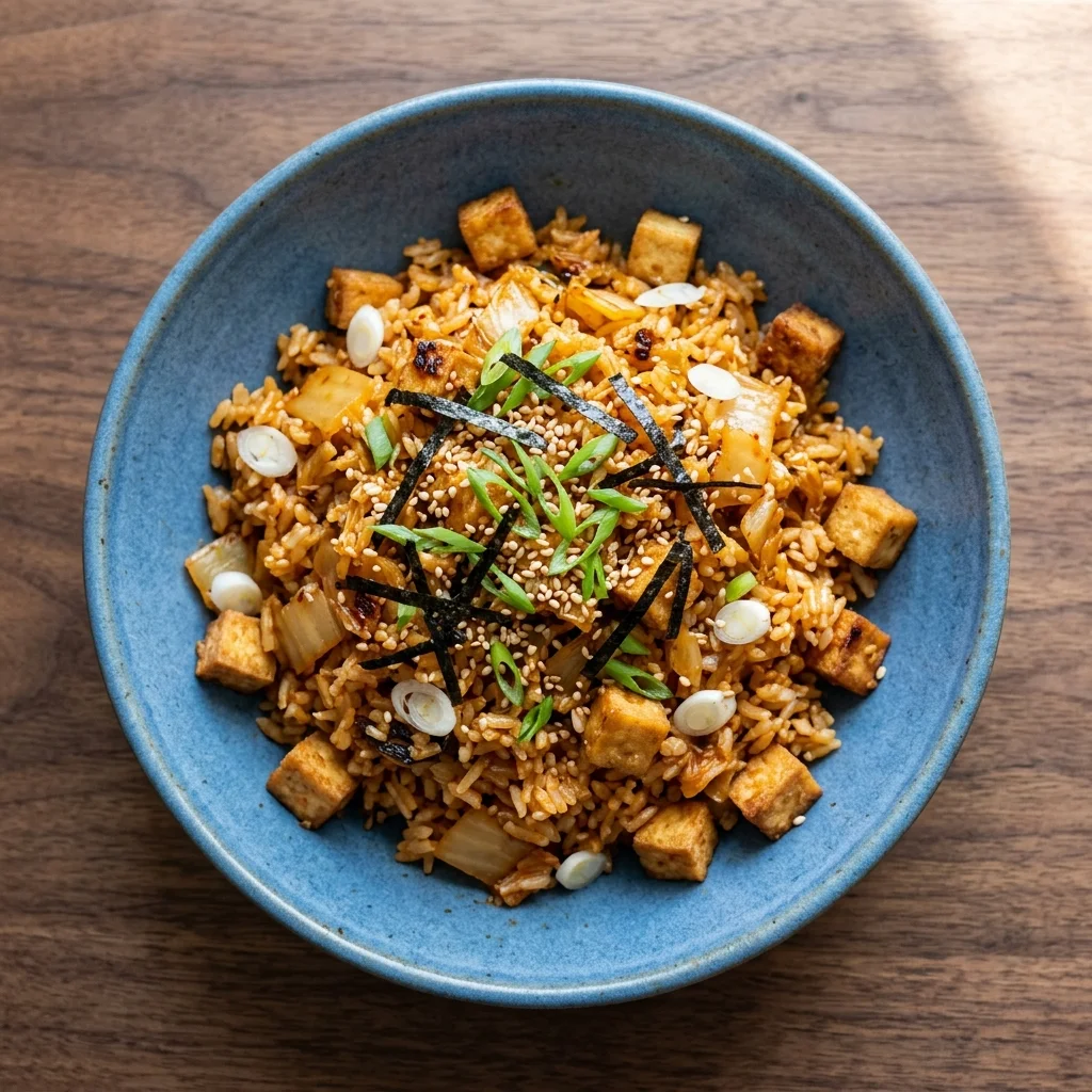 Vegan Kimchi Fried Rice