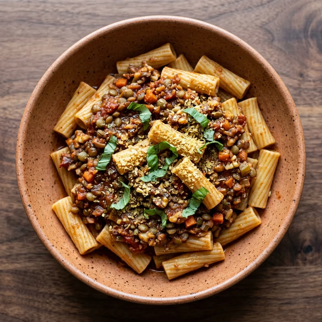 Vegan Lentil Walnut Bolognese