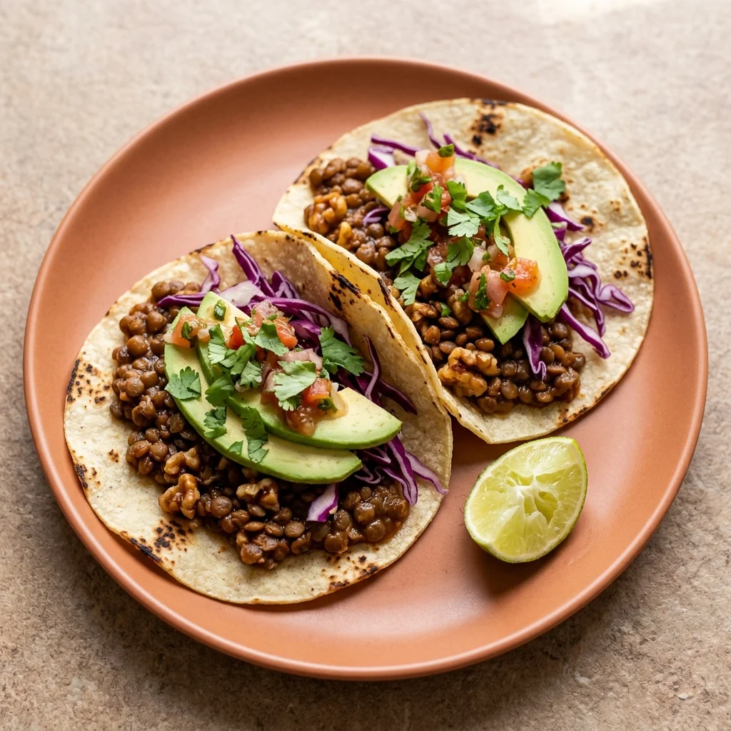 Vegan Lentil Walnut Tacos