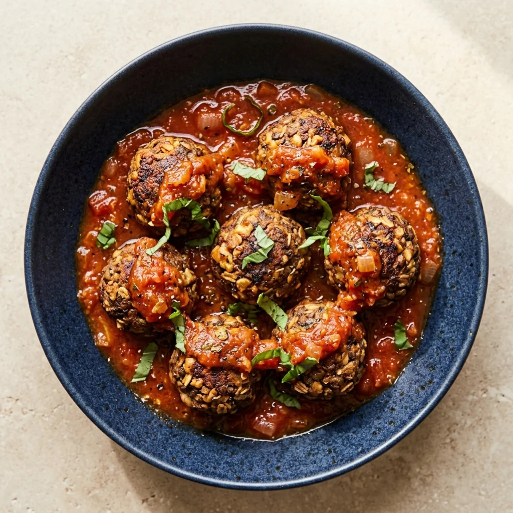 Vegan Lentil-Walnut Meatballs