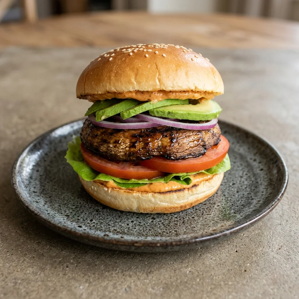 Vegan Portobello Mushroom Burger