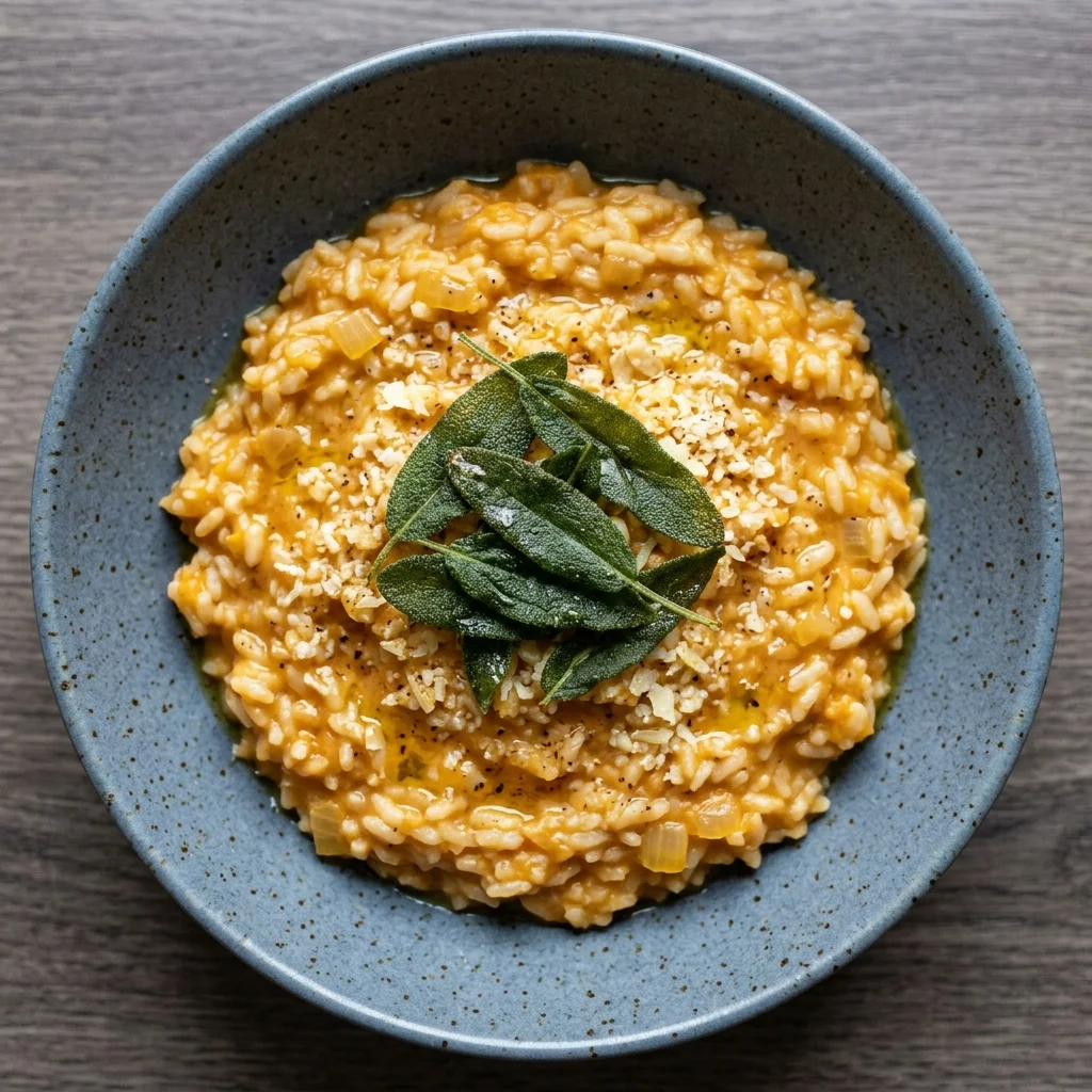 Vegan Pumpkin Sage Risotto