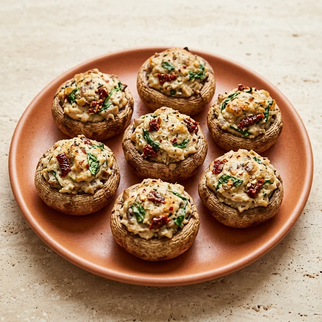 Vegan Stuffed Mushrooms