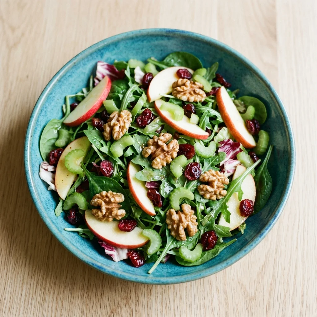 Vegan Fresh Apple Walnut Salad