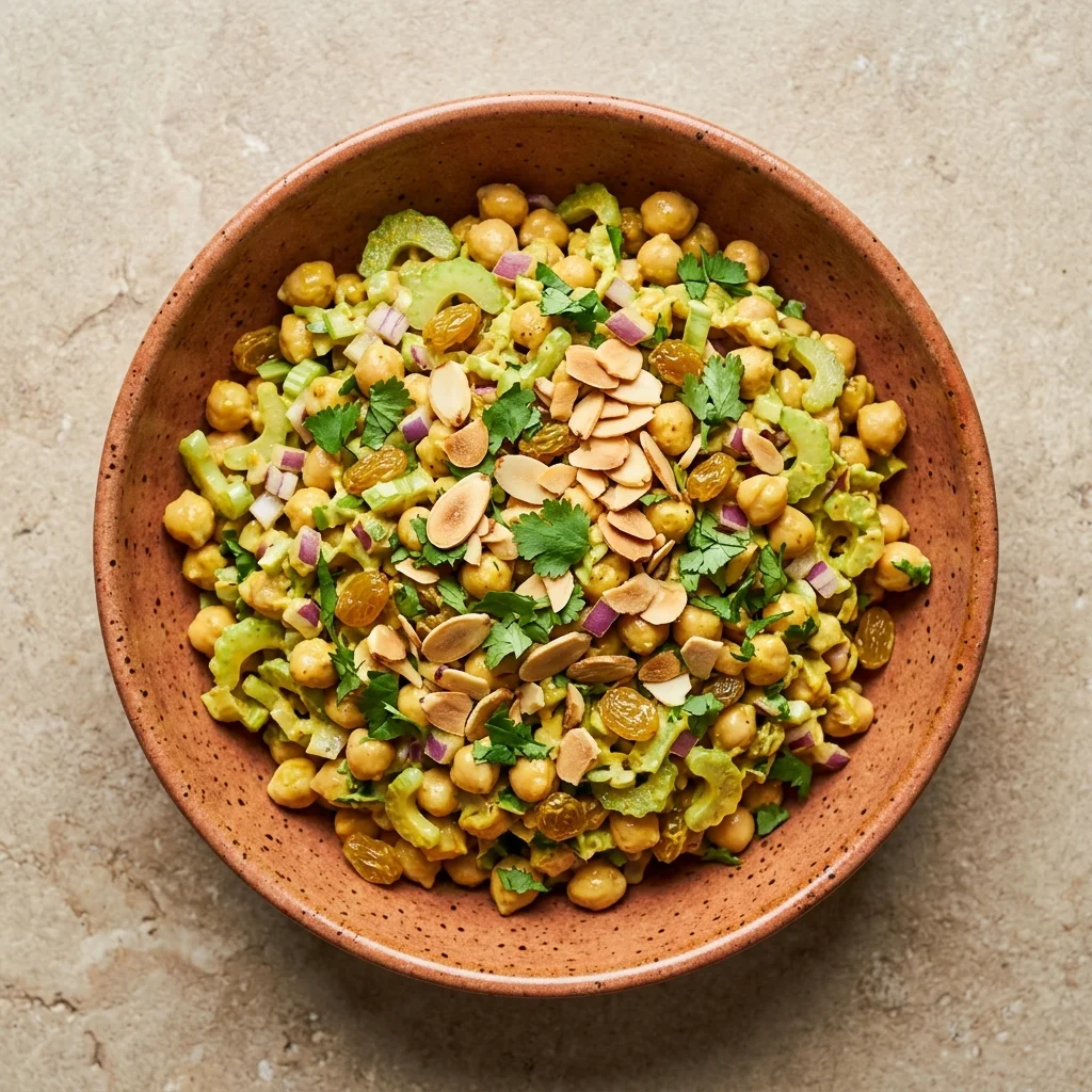 Vegan Fresh Curry Chickpea Salad