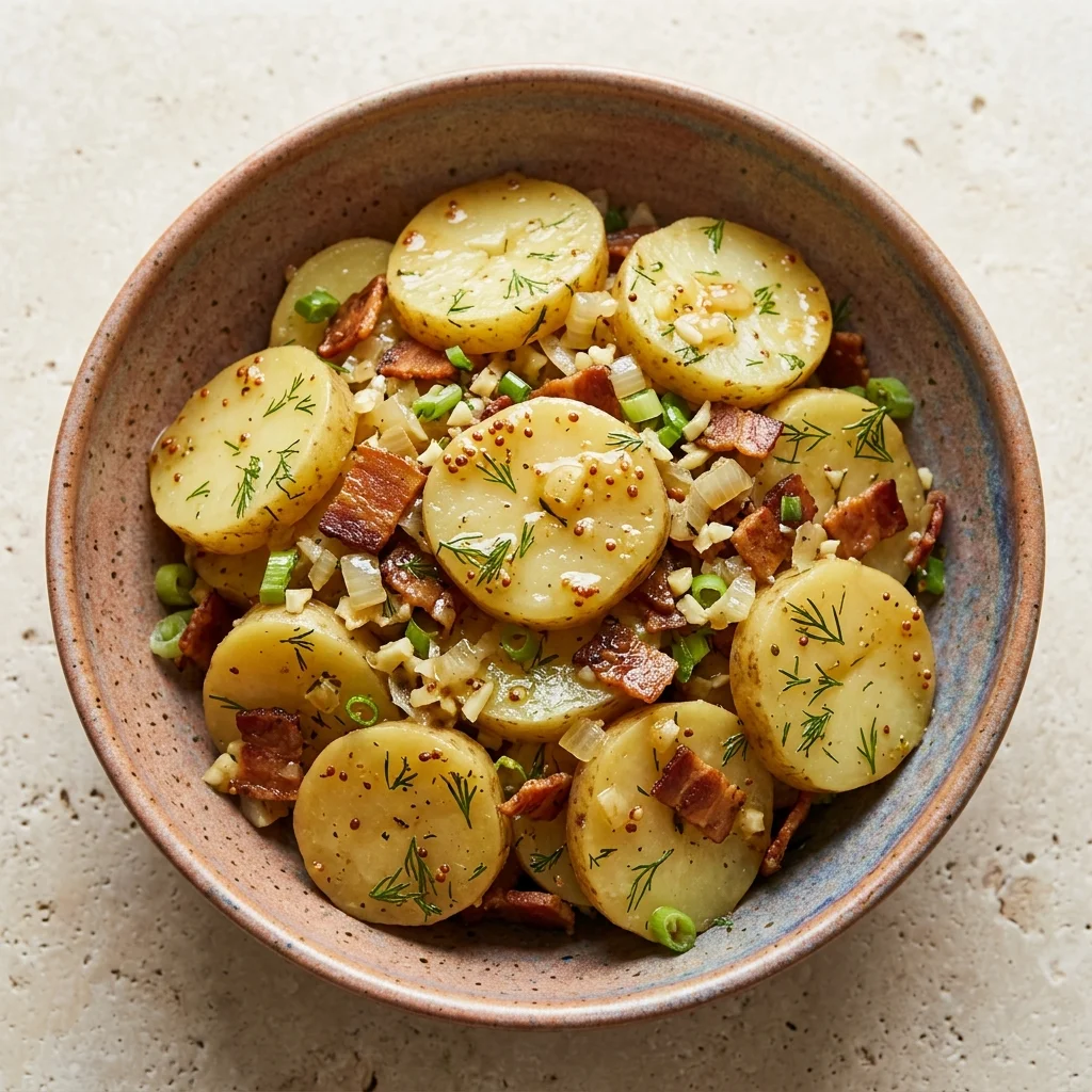 Vegan German-Style Potato Salad with Dill