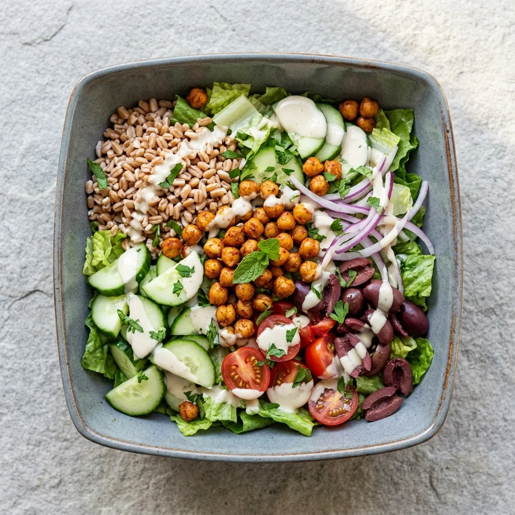 Vegan Mediterranean Bowl Salad