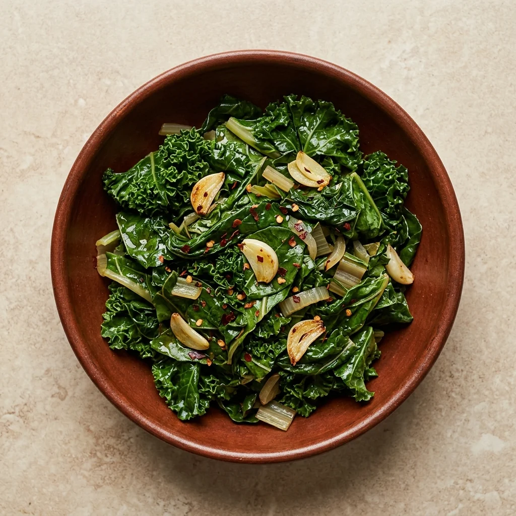 Vegan Garlicky Greens