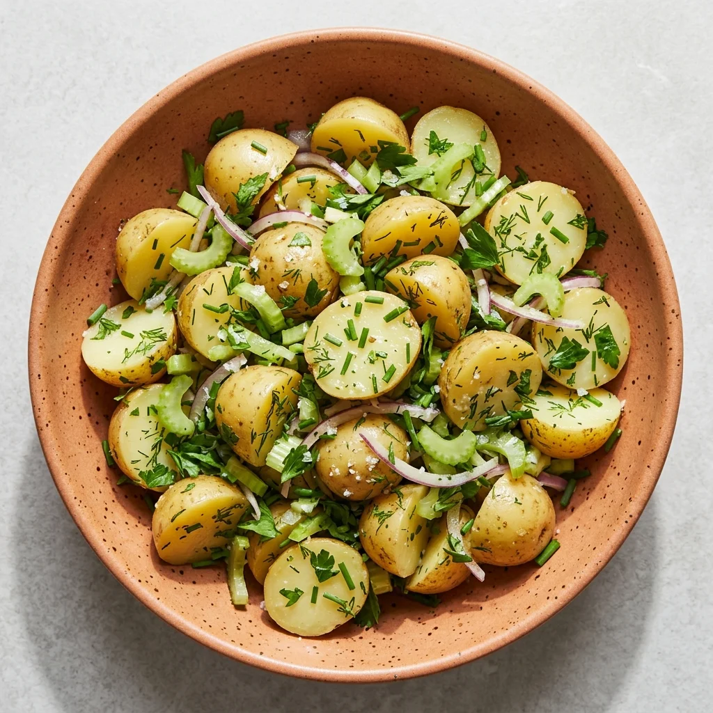 Vegan Herbed Potato Salad with Chives