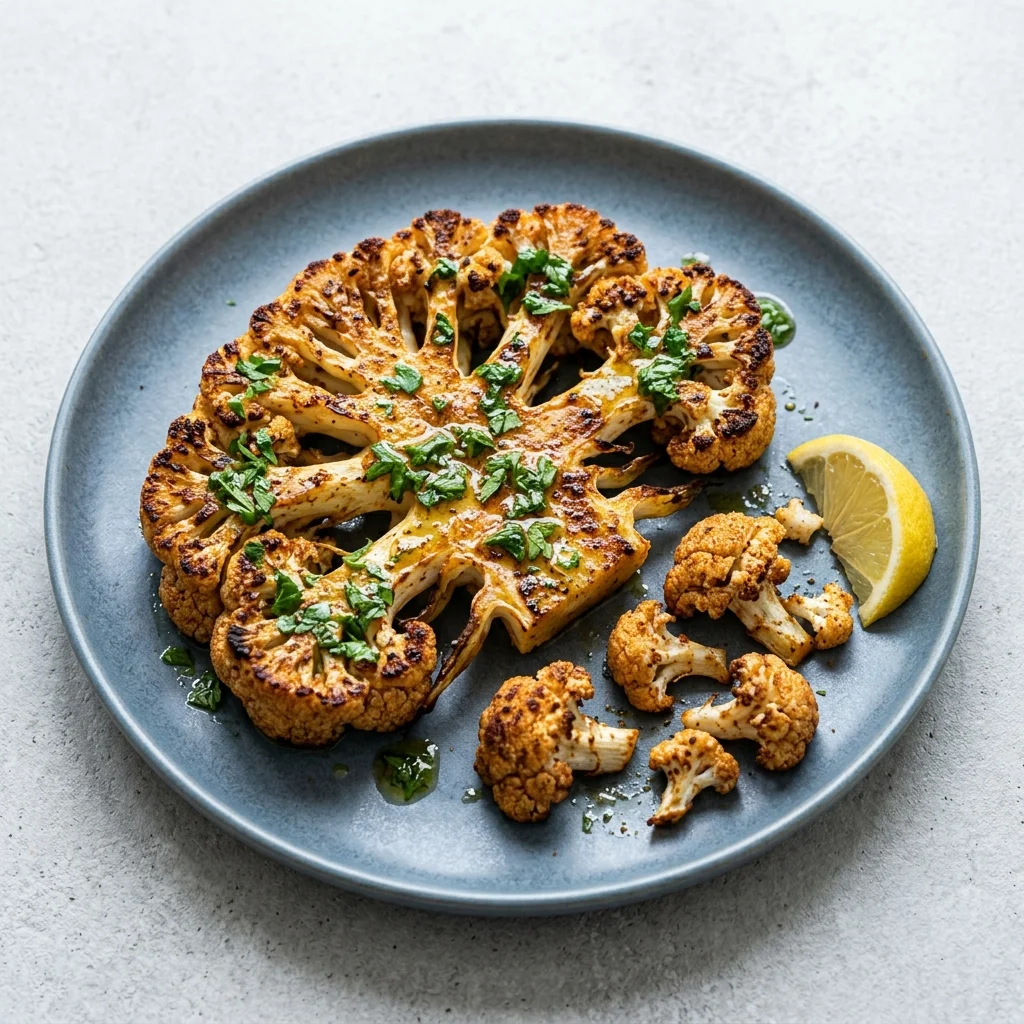 Vegan Simple Roasted Cauliflower Steaks
