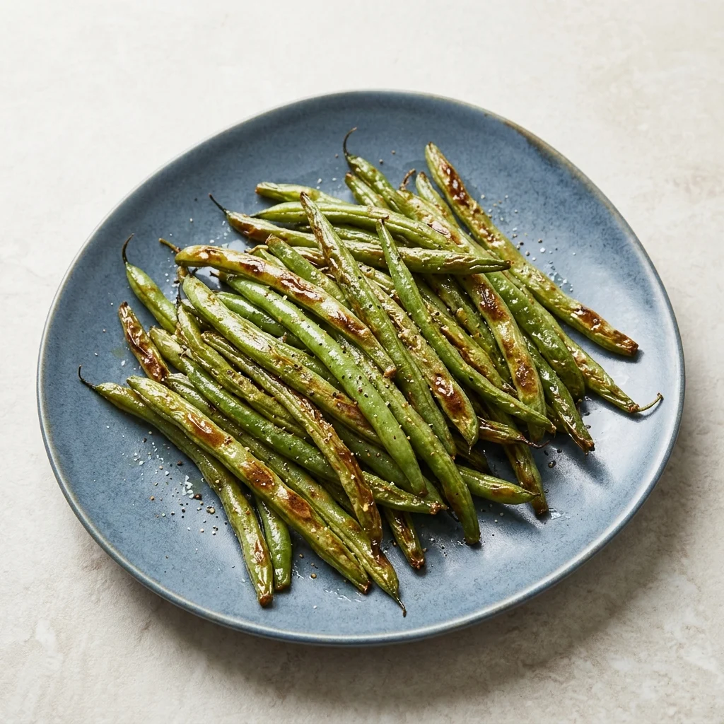 Vegan Simple Roasted Green Beans