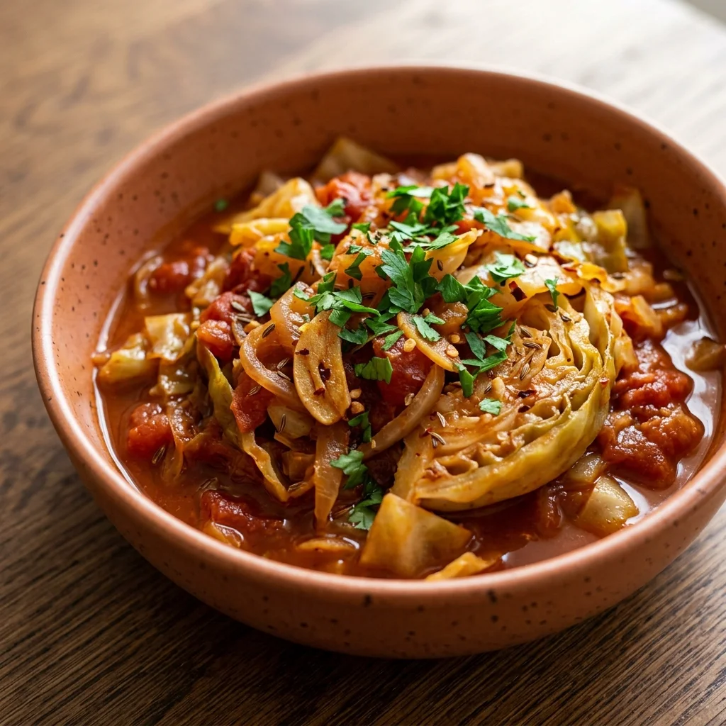 Vegan Stewed Cabbage