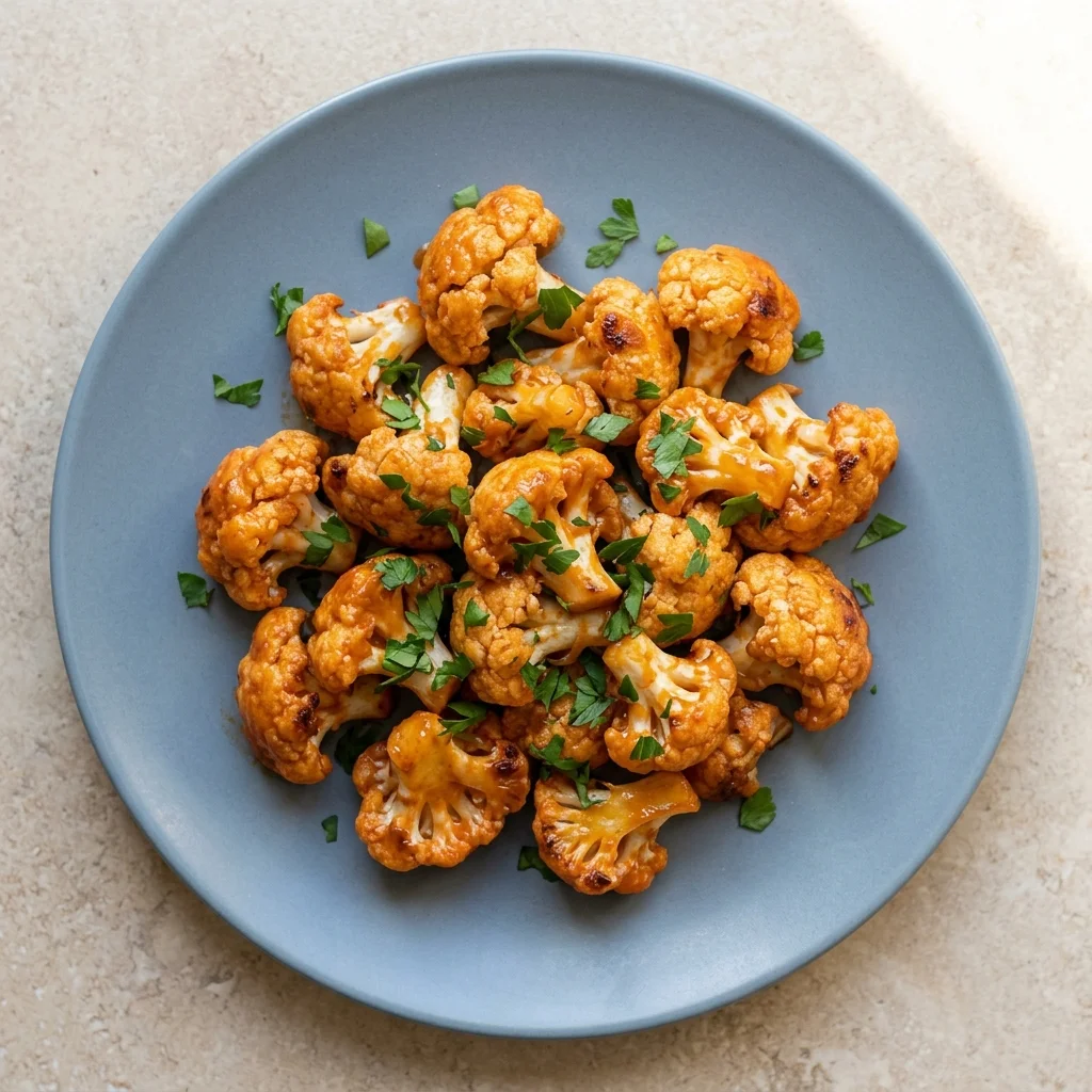 Easy Vegan Buffalo Cauliflower Bites