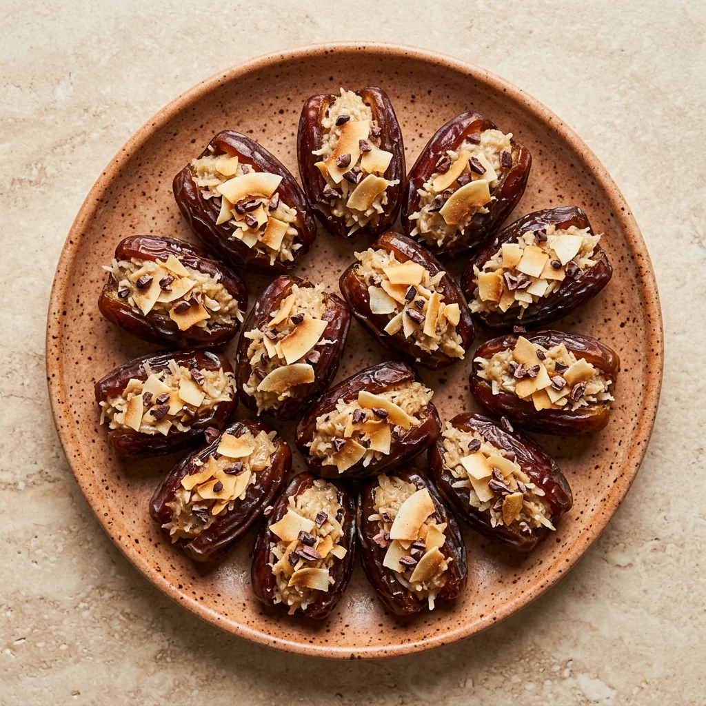 Vegan Coconut Stuffed Dates