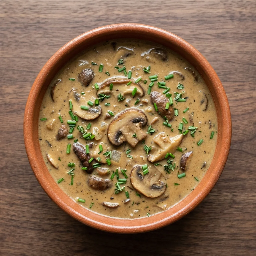 Vegan Cream of Mushroom Soup