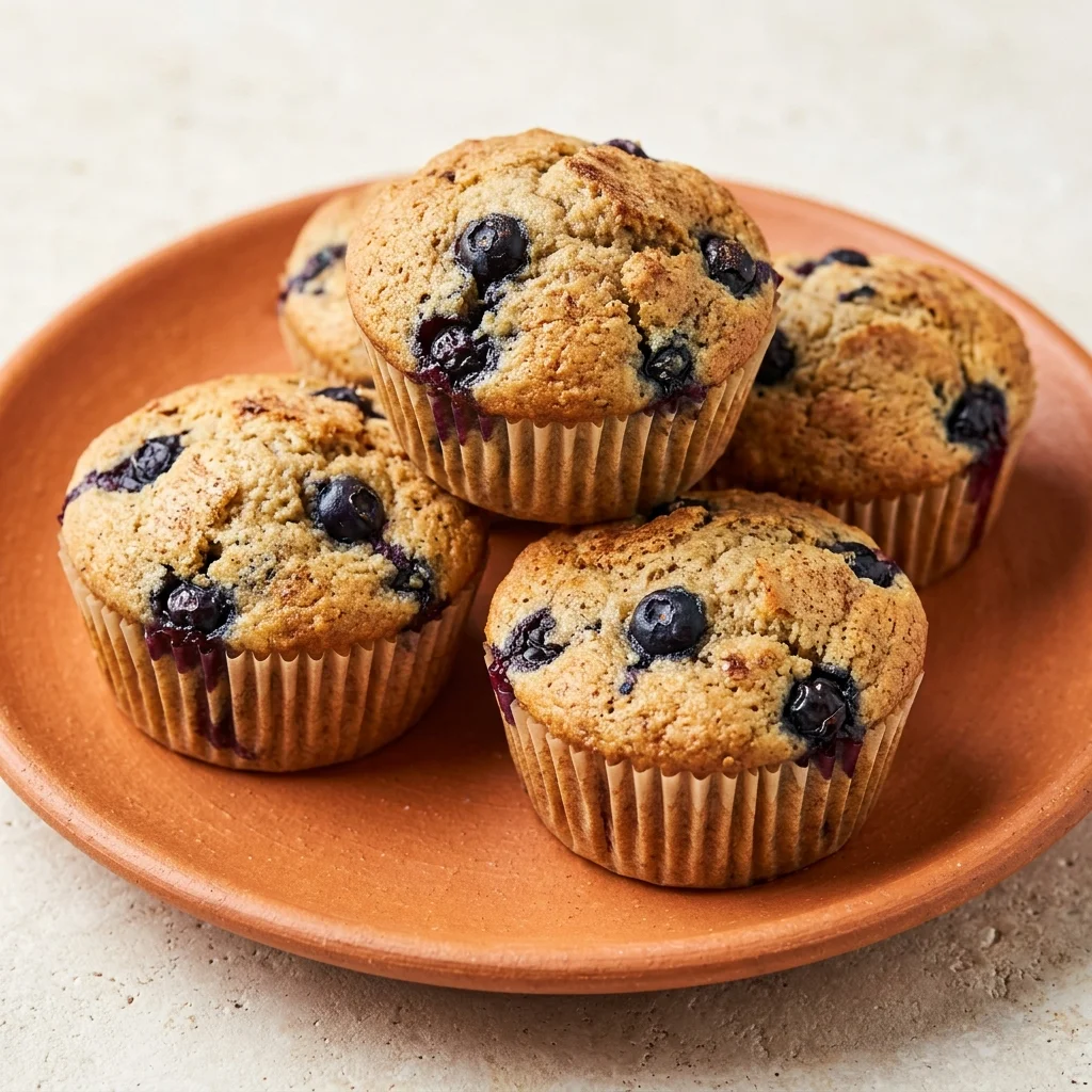 Almond Flour Blueberry Muffins