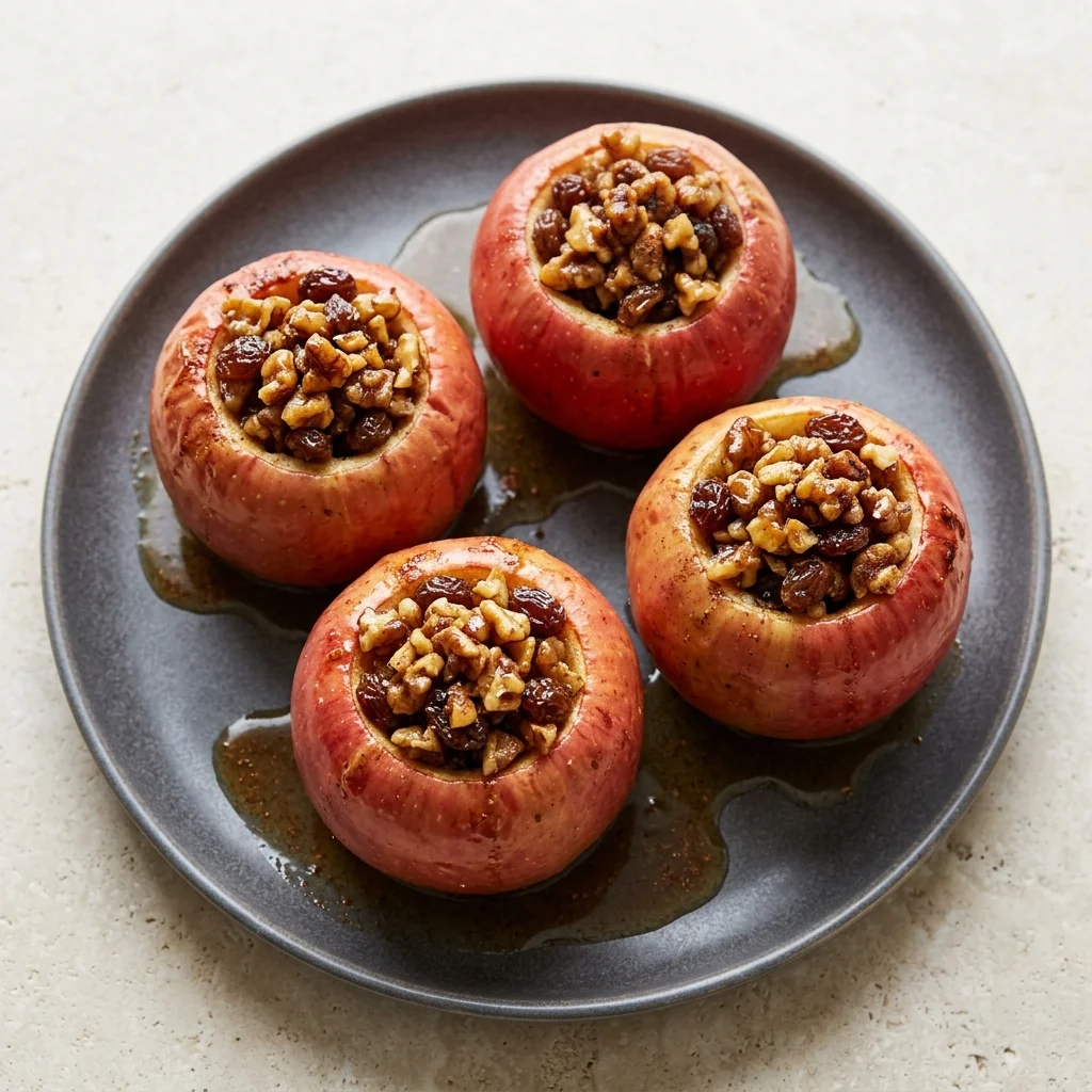 Baked Apples with Cinnamon and Walnuts