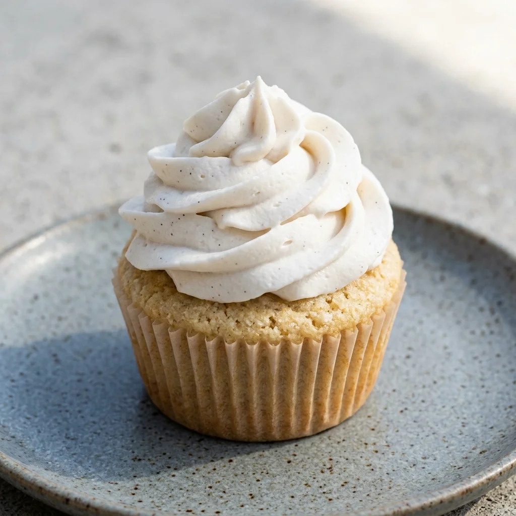 Almond Flour Vanilla Cupcakes with Coconut Whip