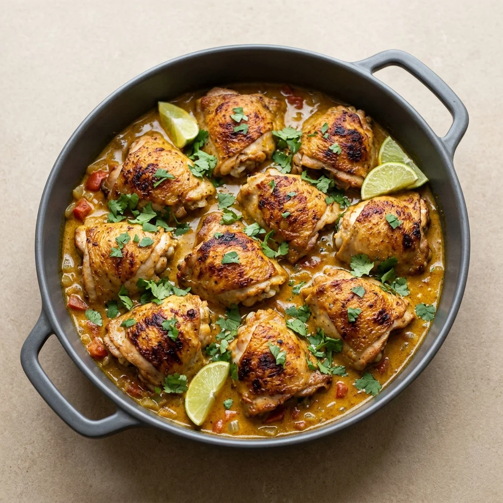 Coconut Curry Chicken Thighs