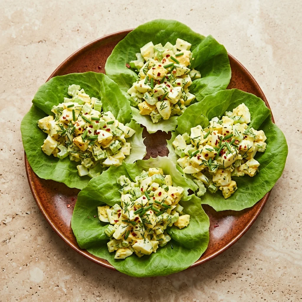 Egg Salad Lettuce Wraps