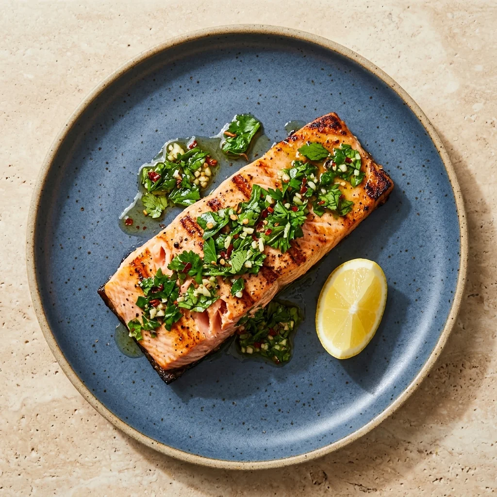 Grilled Salmon with Chimichurri