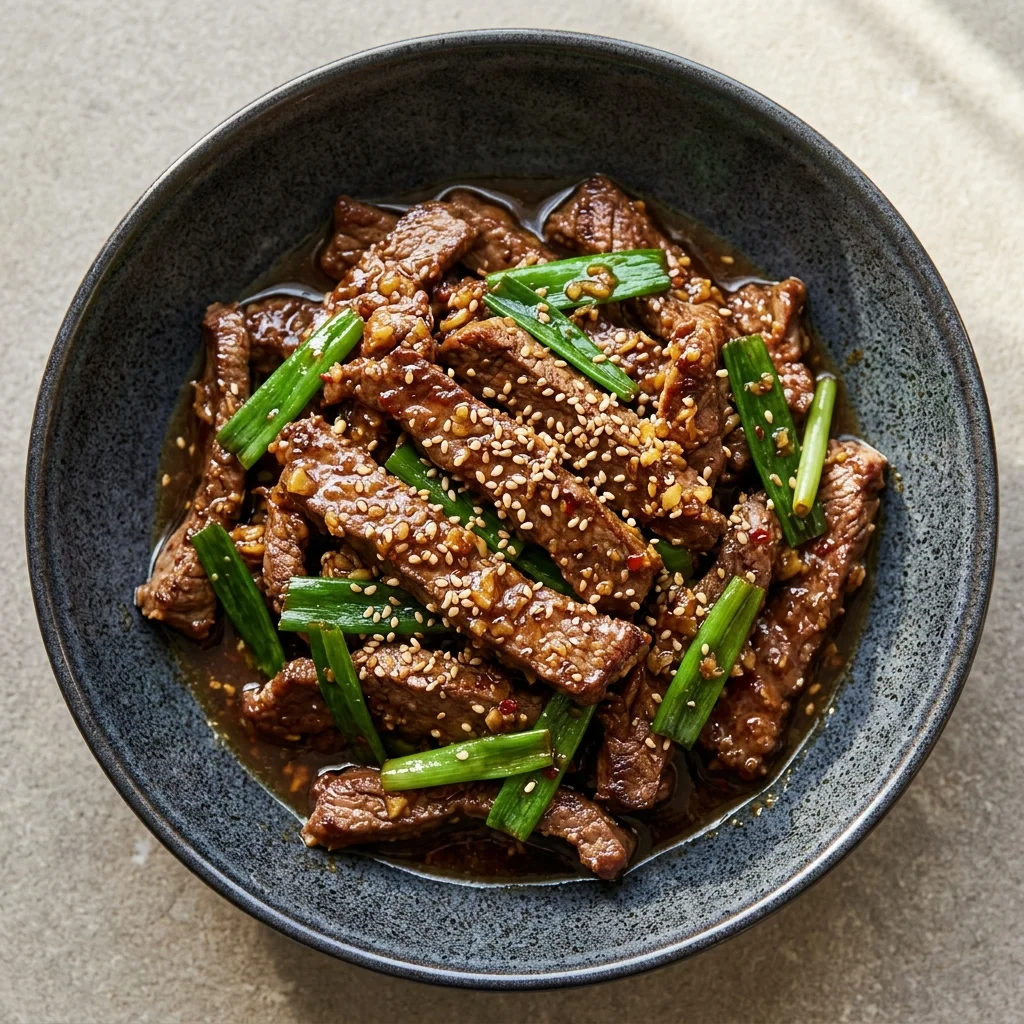 Mongolian Beef with Ginger & Honey