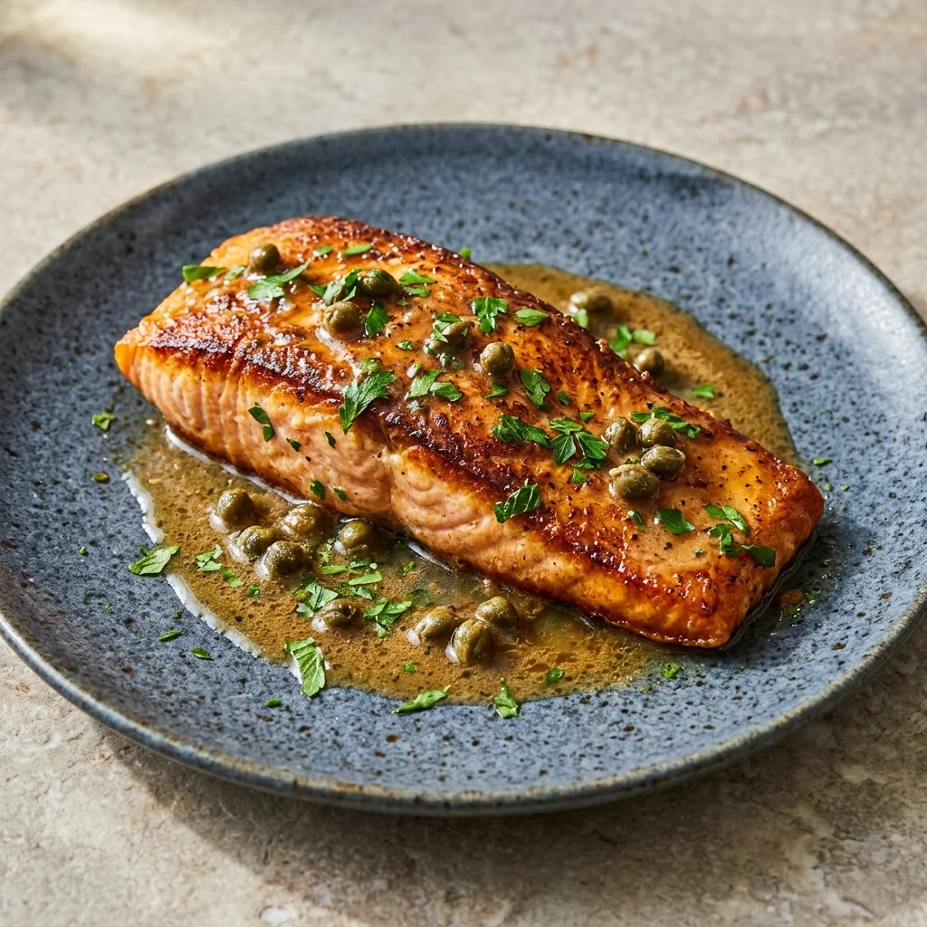 Pan-Seared Salmon with Brown Butter and Capers