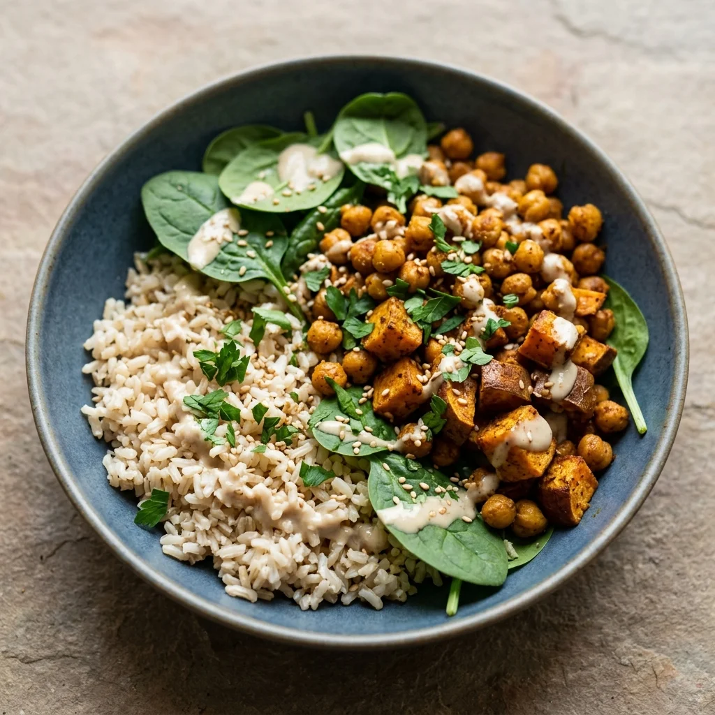 Spiced Chickpea Bowl with Tahini