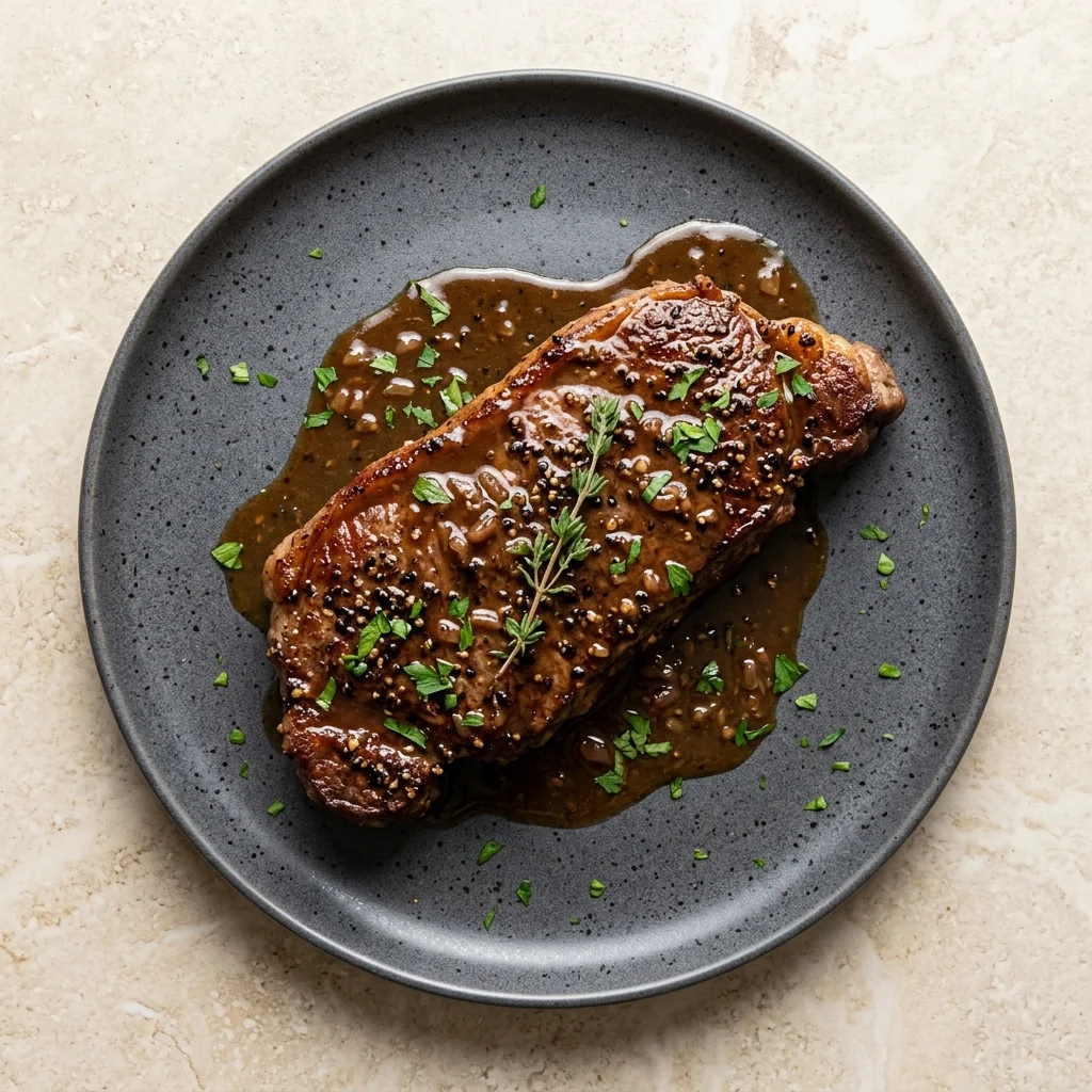 Thyme Steak au Poivre