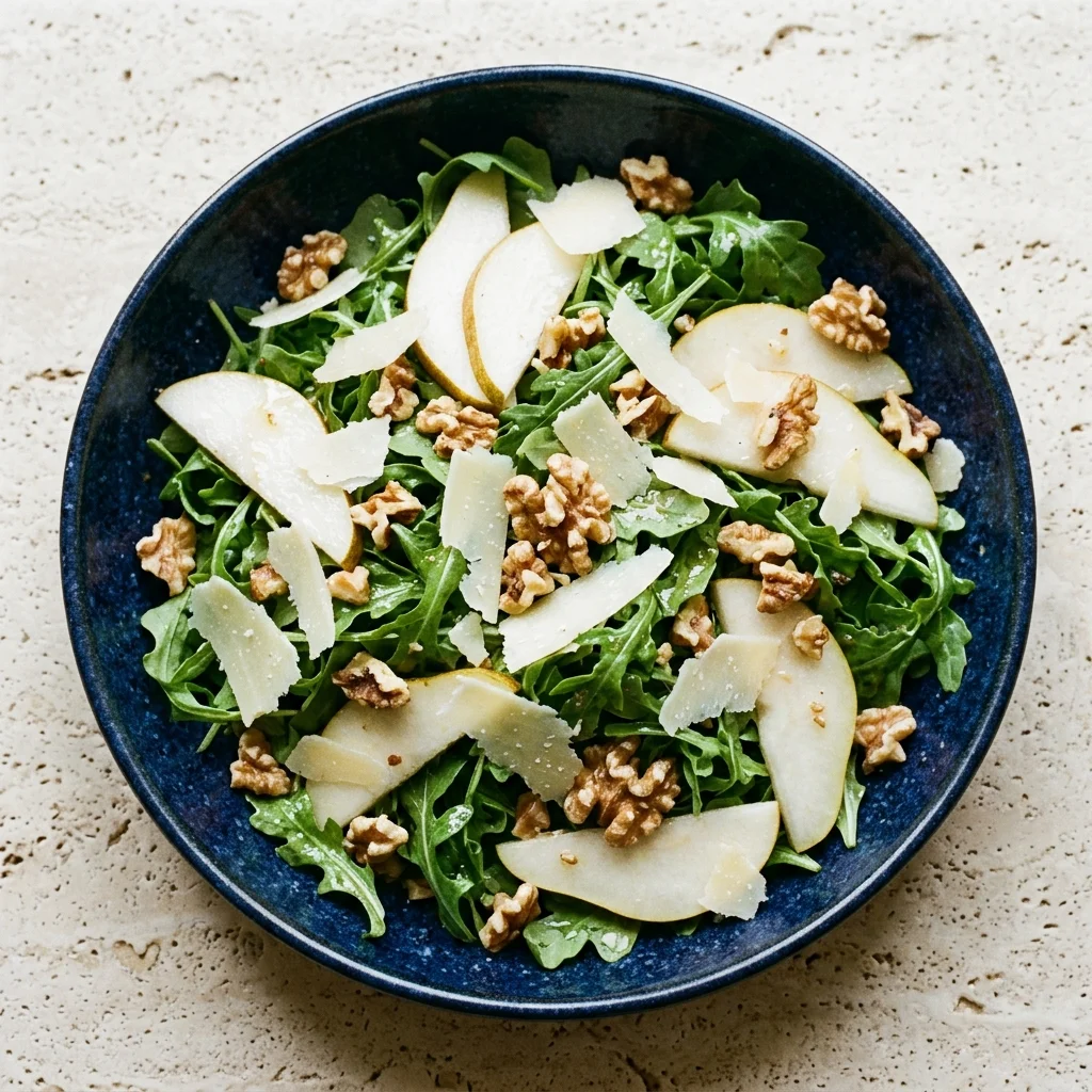 Arugula Salad with Pear and Walnuts