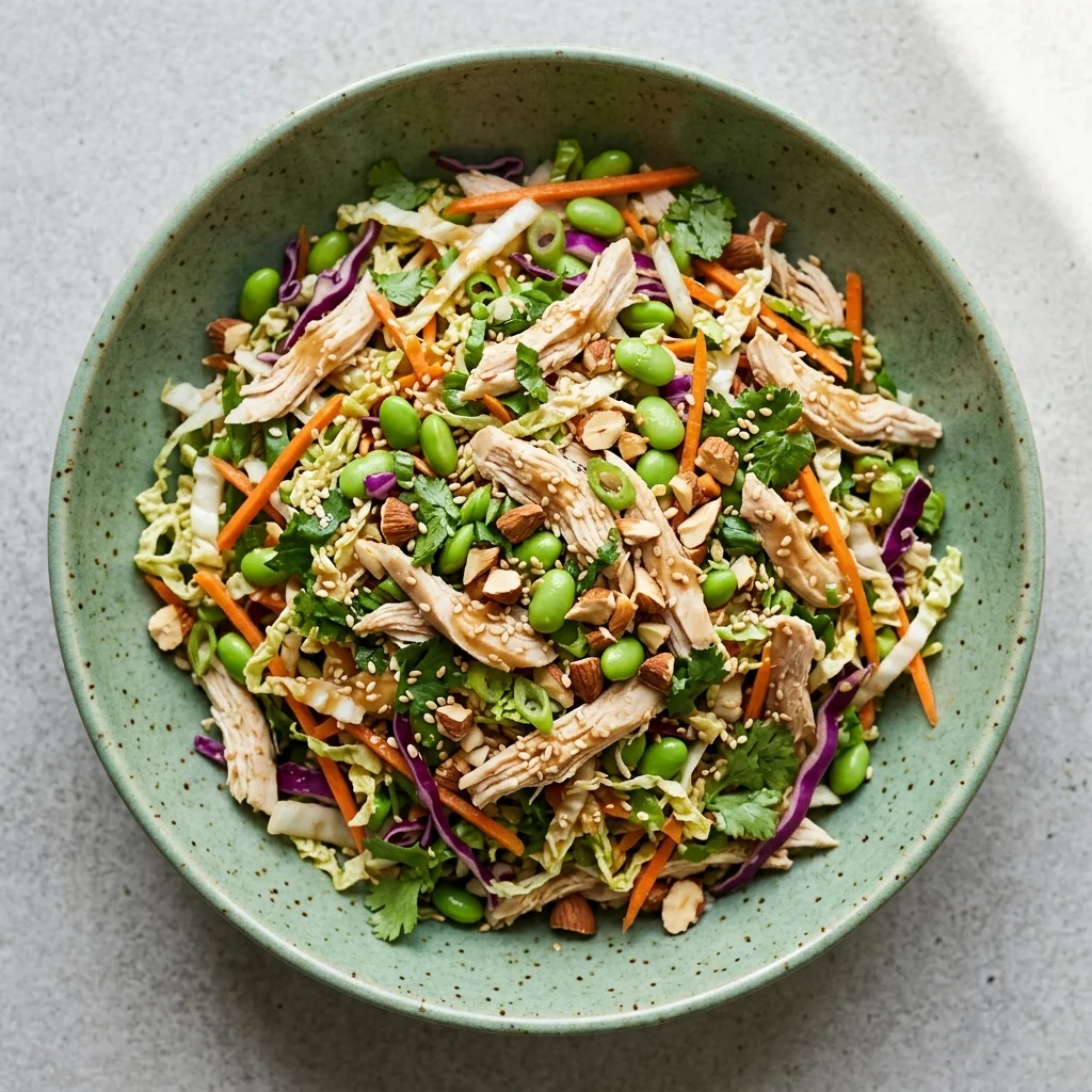 Chinese Chicken Salad with Ginger-Sesame Dressing
