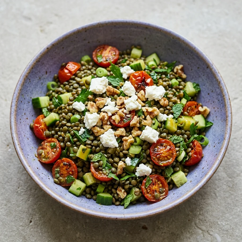 French Lentil Salad with Goat Cheese