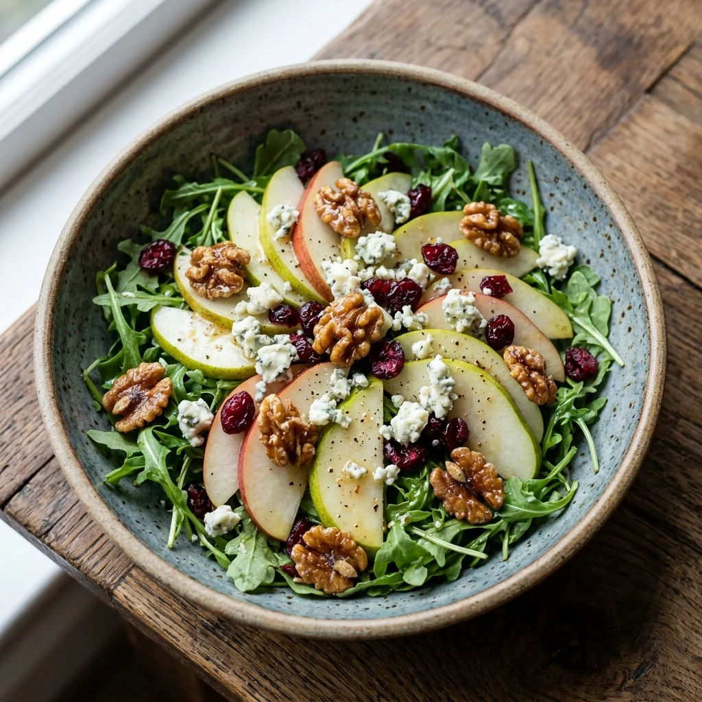 Pear and Gorgonzola Salad with Candied Walnuts