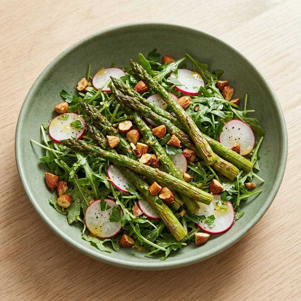 Roasted Asparagus Salad with Lemon Vinaigrette