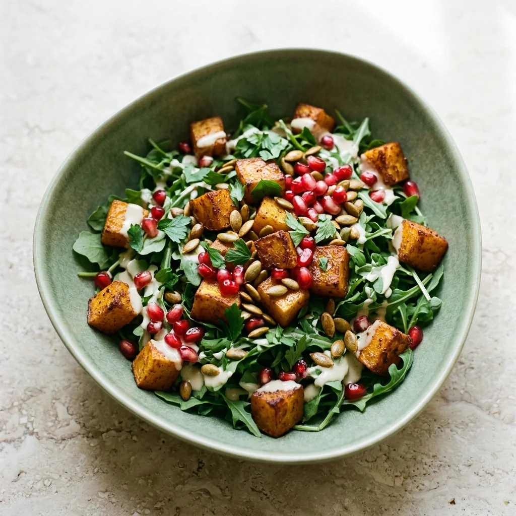 Roasted Squash Salad with Pomegranate and Pepitas