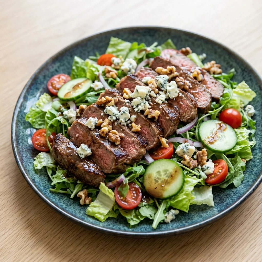 Steak Salad with Blue Cheese and Balsamic Vinaigrette