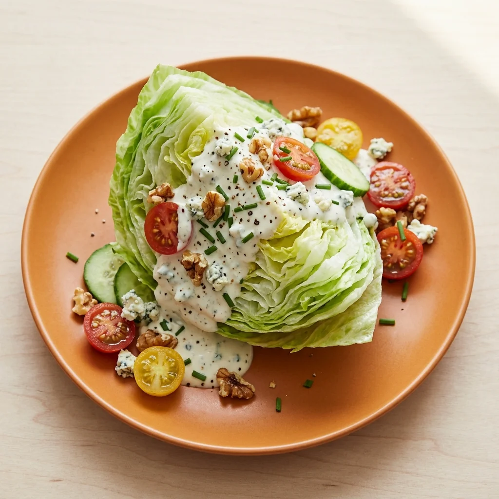 Wedge Salad with Blue Cheese Dressing