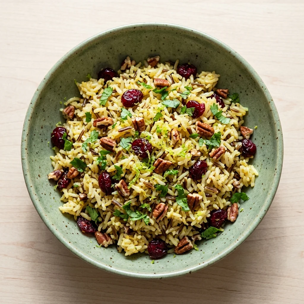 Cilantro-Lime Wild Rice Pilaf with Cranberries
