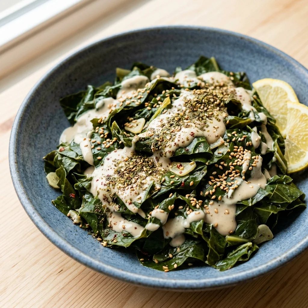 Za'atar-Tahini Collard Greens