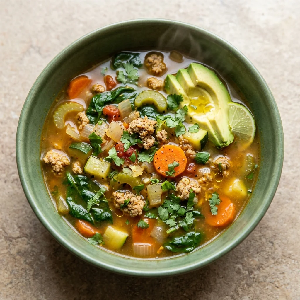 Cilantro-Lime Turkey Vegetable Soup