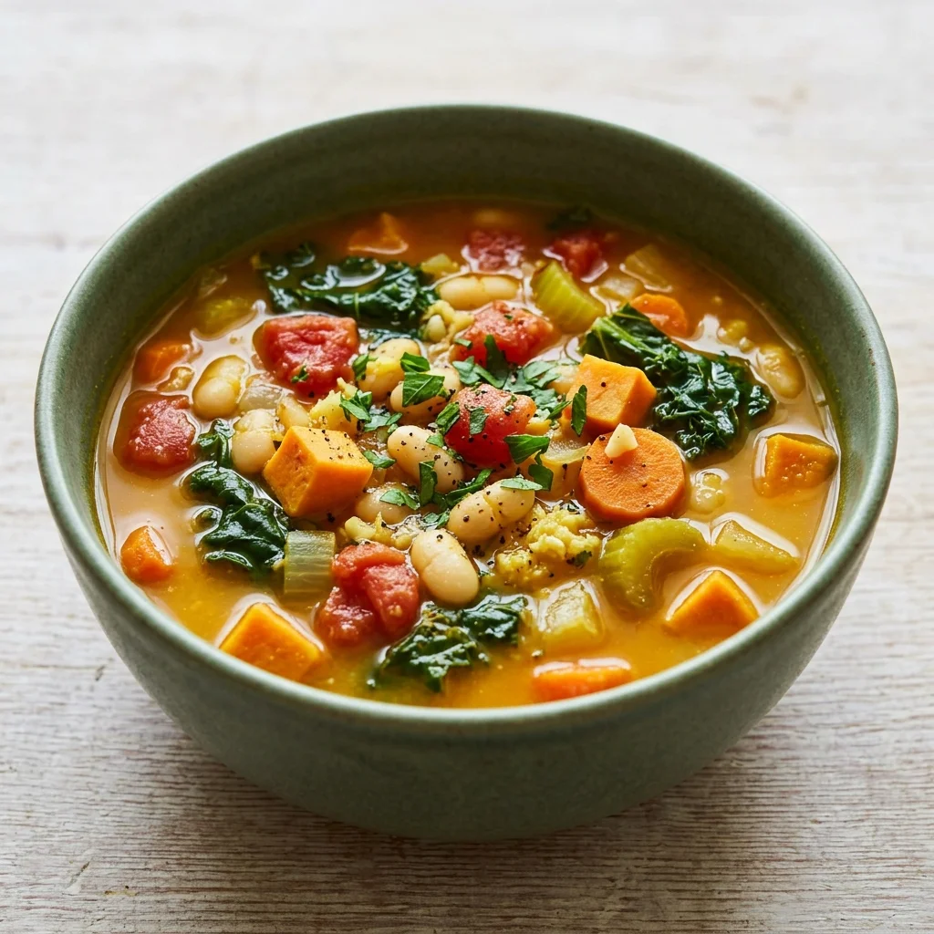 Turmeric White Bean and Vegetable Soup