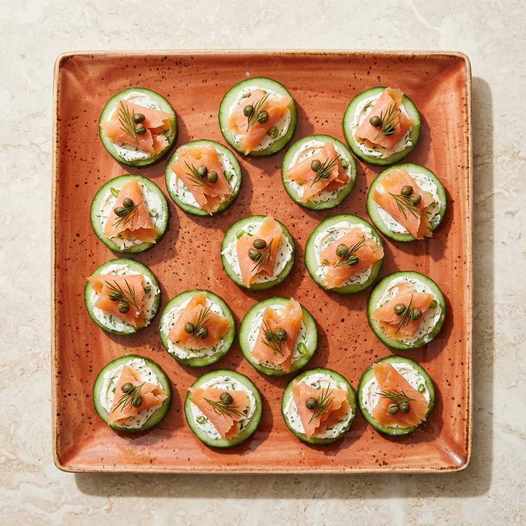 Smoked Salmon Cucumber Bites
