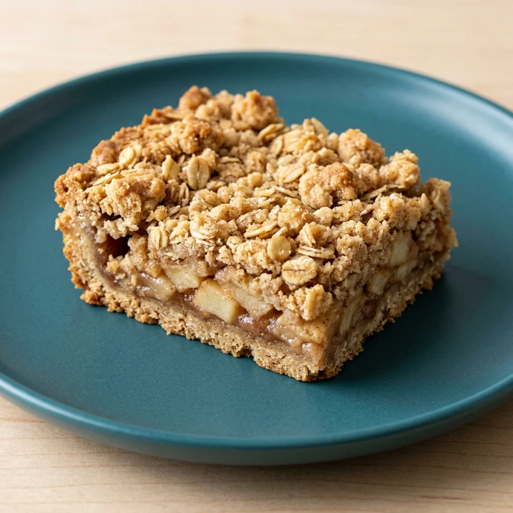 Cinnamon-Cardamom Apple Crumble Bars