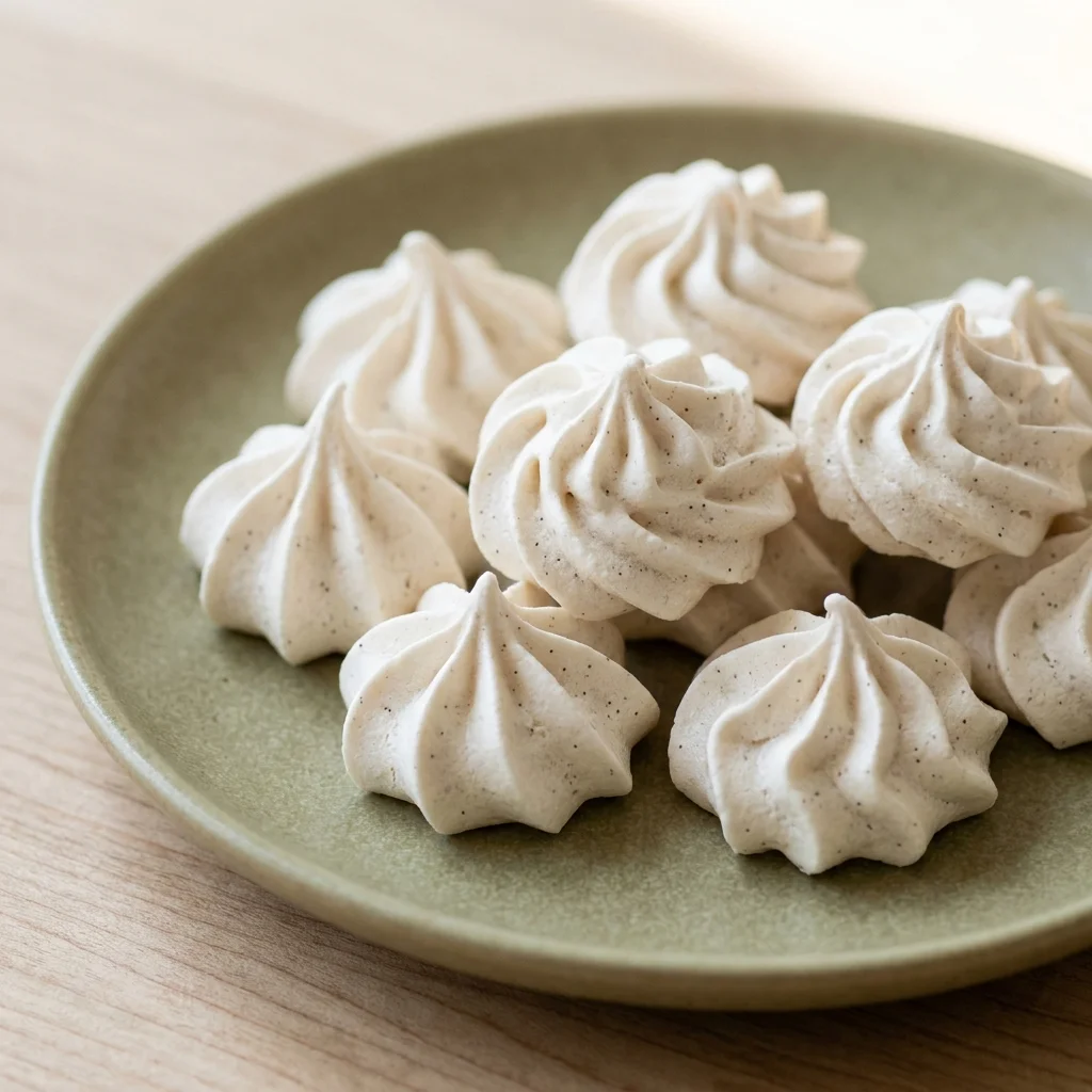 Vanilla Bean Meringue Cookies