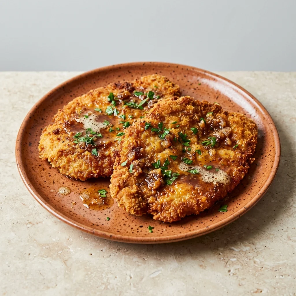 Pork Schnitzel with Brown Butter