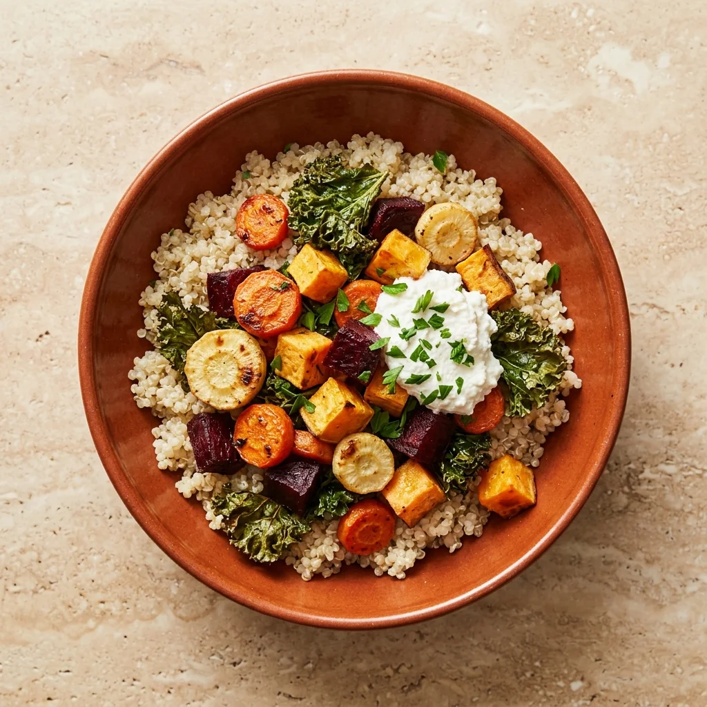 Roasted Vegetable Quinoa Power Bowl
